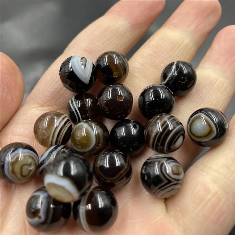 12/14mm Natural Black Striped Agate Round Loose Beads For Jewelry Making Diy String Bracelet Beaded Necklace Charms Accessories
12/14mm Natural Black Striped Agate Round Loose Beads For Jewelry Making Diy String Bracelet Beaded Necklace Charms Accessories
