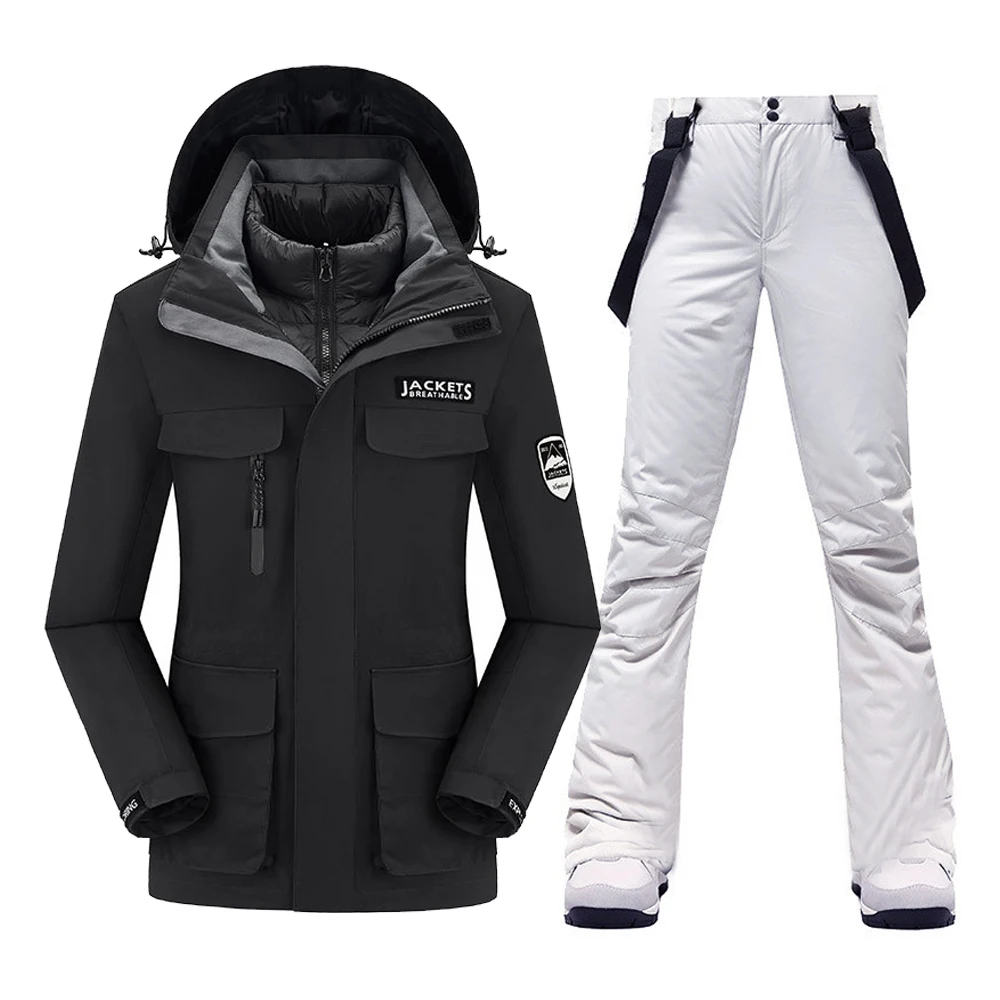 Winter New Down Jacket Men Women Thick Warm Ski Suit Windproof Waterproof Snowboarding Sets Snowboarding Jacket Pants Set
Winter New Down Jacket Men Women Thick Warm Ski Suit Windproof Waterproof Snowboarding Sets Snowboarding Jacket Pants Set