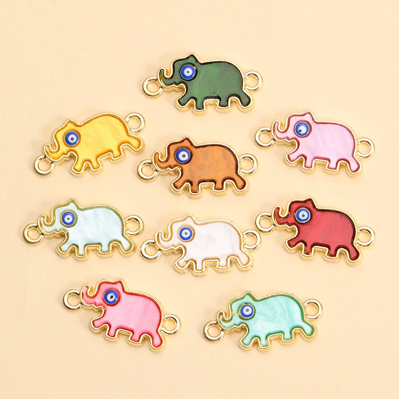10Pcs Enamel Colorful Elephant Charms for Jewelry Making Blue Eye Pendants Bracelet Necklace Handmade DIY Accessories Wholesale
10Pcs Enamel Colorful Elephant Charms for Jewelry Making Blue Eye Pendants Bracelet Necklace Handmade DIY Accessories Wholesale