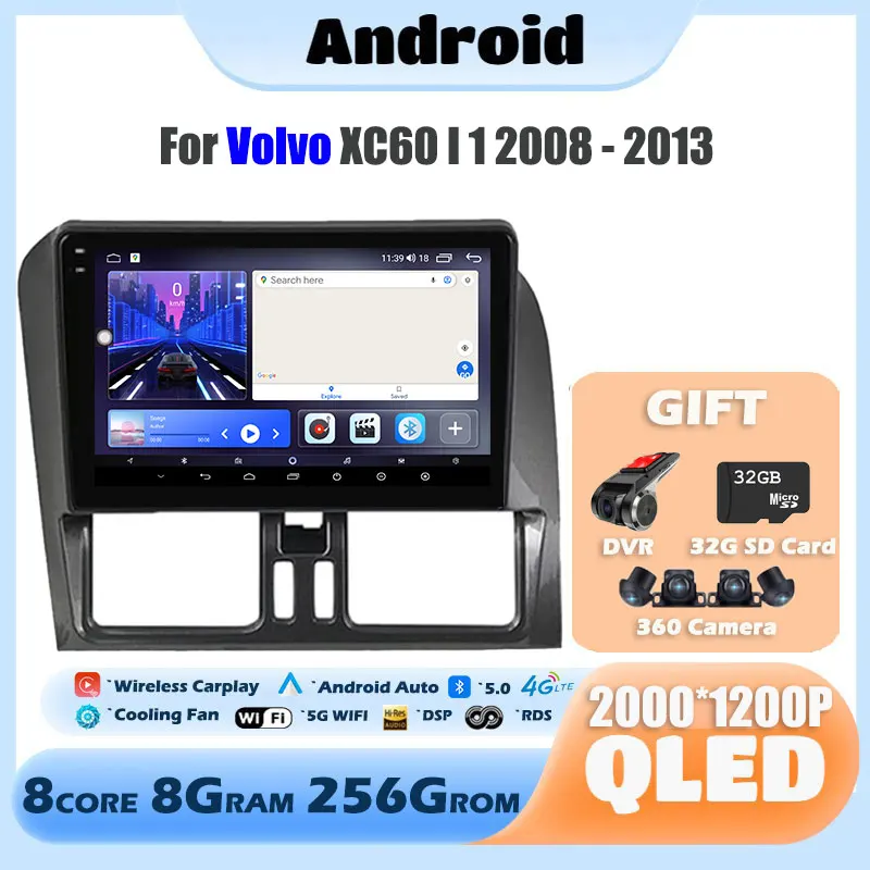 Для Volvo XC60 I 1 2008 - 2013 IPS сенсорный экран Android 13 9 "4G Lte автомобильный видеоплеер мультимедийное Радио Стерео GPS Навигация BT
Для Volvo XC60 I 1 2008 - 2013 IPS сенсорный экран Android 13 9 "4G Lte автомобильный видеоплеер мультимедийное Радио Стерео GPS Навигация BT