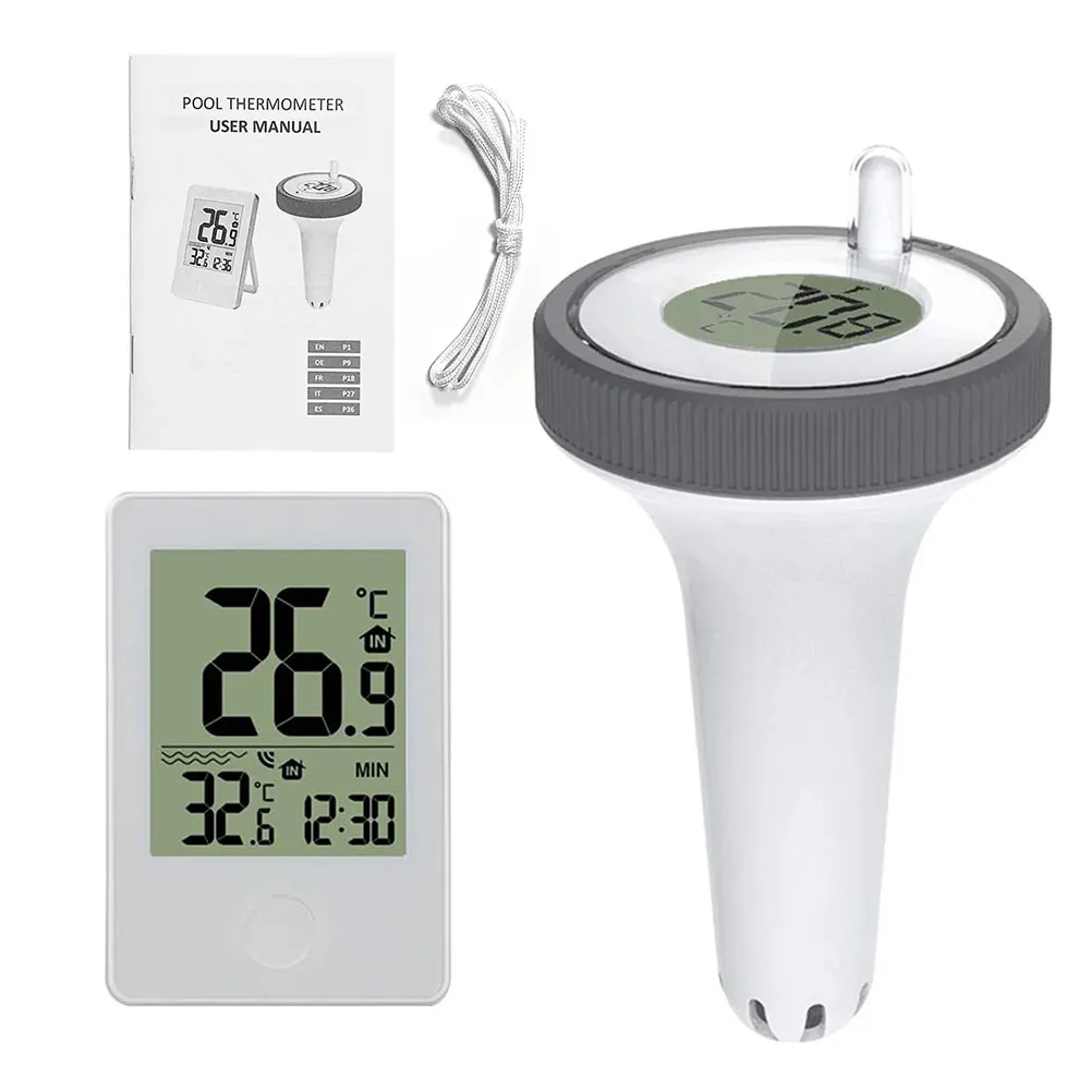 Swimming Pool Thermometer Digital Floating Wireless Water Thermometer Outdoor/Indoor Thermometers For Swimming Pool Hot Tubs
Swimming Pool Thermometer Digital Floating Wireless Water Thermometer Outdoor/Indoor Thermometers For Swimming Pool Hot Tubs