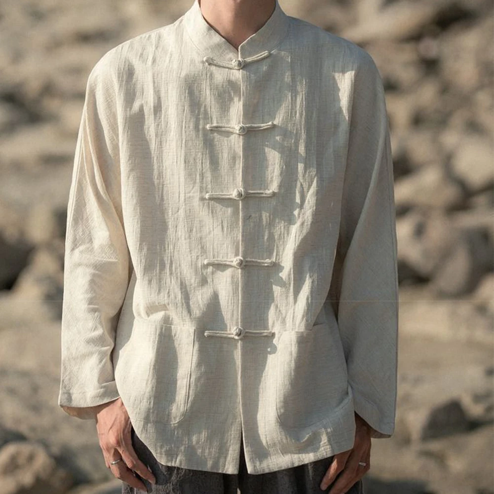 Men's Chinese Traditional Kung Fu Tai Chi Shirts And Blouses Casual Tang Suit Uniform Solid Color Linen Shirt Male Clothing
Men's Chinese Traditional Kung Fu Tai Chi Shirts And Blouses Casual Tang Suit Uniform Solid Color Linen Shirt Male Clothing