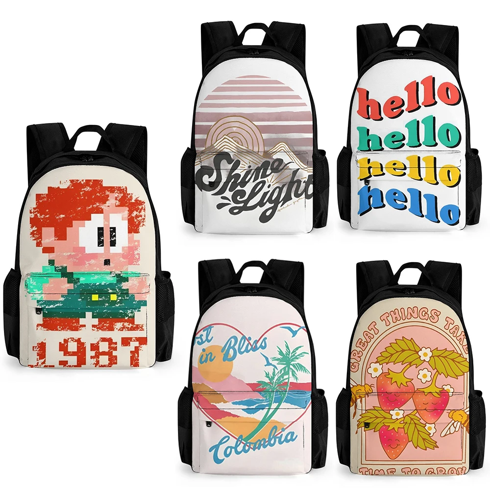 Custom Print Backpacks for Leisure Day Trips Breathable Shoulder Straps Travel Knapsack Children's Satchel Pocket with Zipper
Custom Print Backpacks for Leisure Day Trips Breathable Shoulder Straps Travel Knapsack Children's Satchel Pocket with Zipper