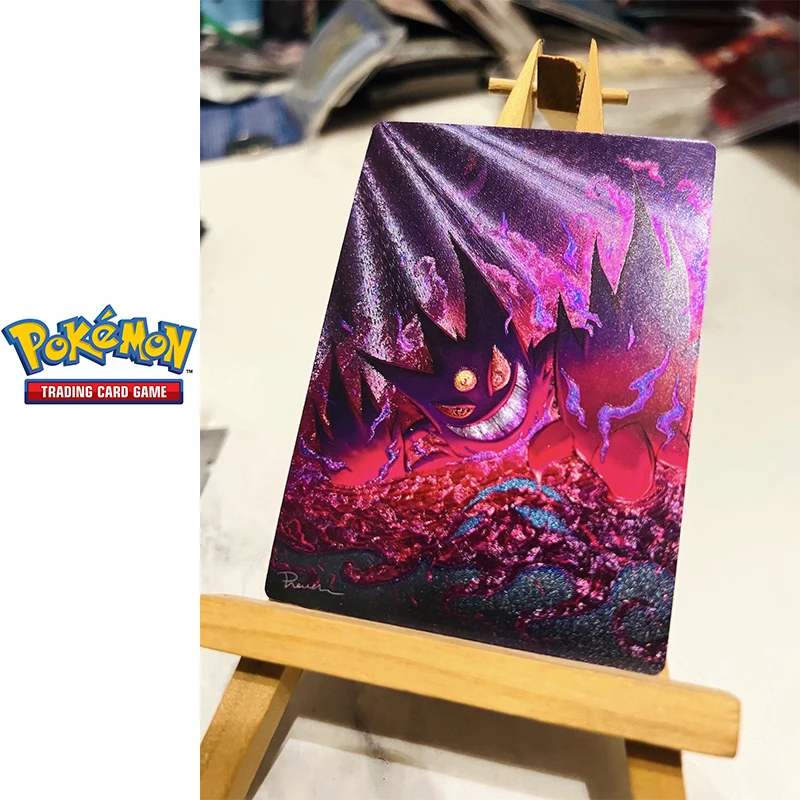 DIY Pokemon 9PCS/SET Collection card Gengar Mewtwo Anime characters Bronzing flash card Cartoon toys Christmas birthday gift
DIY Pokemon 9PCS/SET Collection card Gengar Mewtwo Anime characters Bronzing flash card Cartoon toys Christmas birthday gift