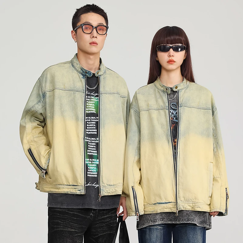 Retro High Street Men's Denim Jacket Y2k Fashion Hip-hop Loose Personality Washed Distressed Unisex Couples Casual Coat
Retro High Street Men's Denim Jacket Y2k Fashion Hip-hop Loose Personality Washed Distressed Unisex Couples Casual Coat