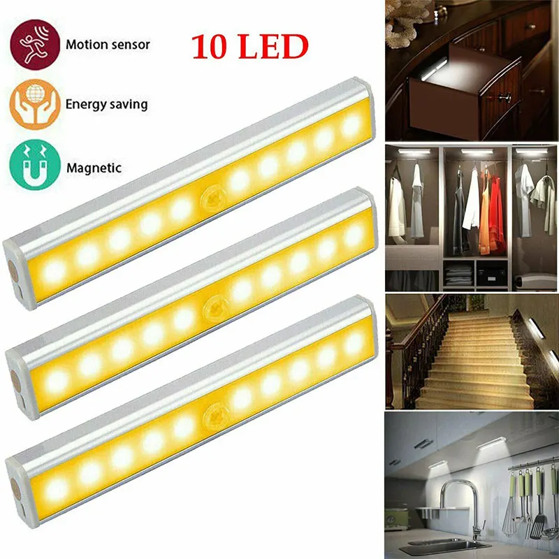 Motion Sensor Wireless LED Night Lights Bedroom Decor Light Detector Wall Decorative Lamp Staircase Closet Room Aisle Lighting
Motion Sensor Wireless LED Night Lights Bedroom Decor Light Detector Wall Decorative Lamp Staircase Closet Room Aisle Lighting
