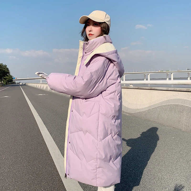 Autumn Winter Women's Warm All Match Parka For Fashion Hooded Solid Color Pocket Loose Jacket Coat
Autumn Winter Women's Warm All Match Parka For Fashion Hooded Solid Color Pocket Loose Jacket Coat