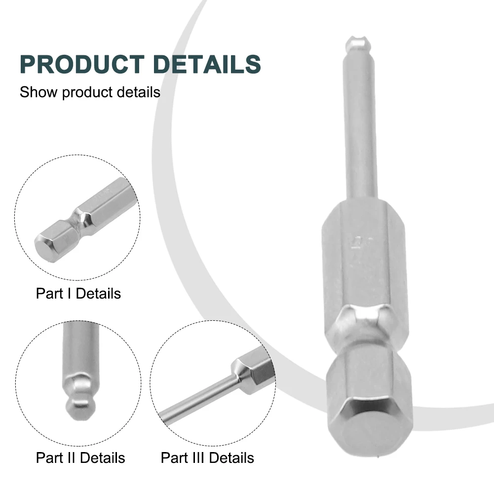 Screwdriver Bit Hex Bit H1.5-H10 Hex Screwdriver Bits Silver Ball Head Hexagon Can Easily Suck Screws High Quality
Screwdriver Bit Hex Bit H1.5-H10 Hex Screwdriver Bits Silver Ball Head Hexagon Can Easily Suck Screws High Quality