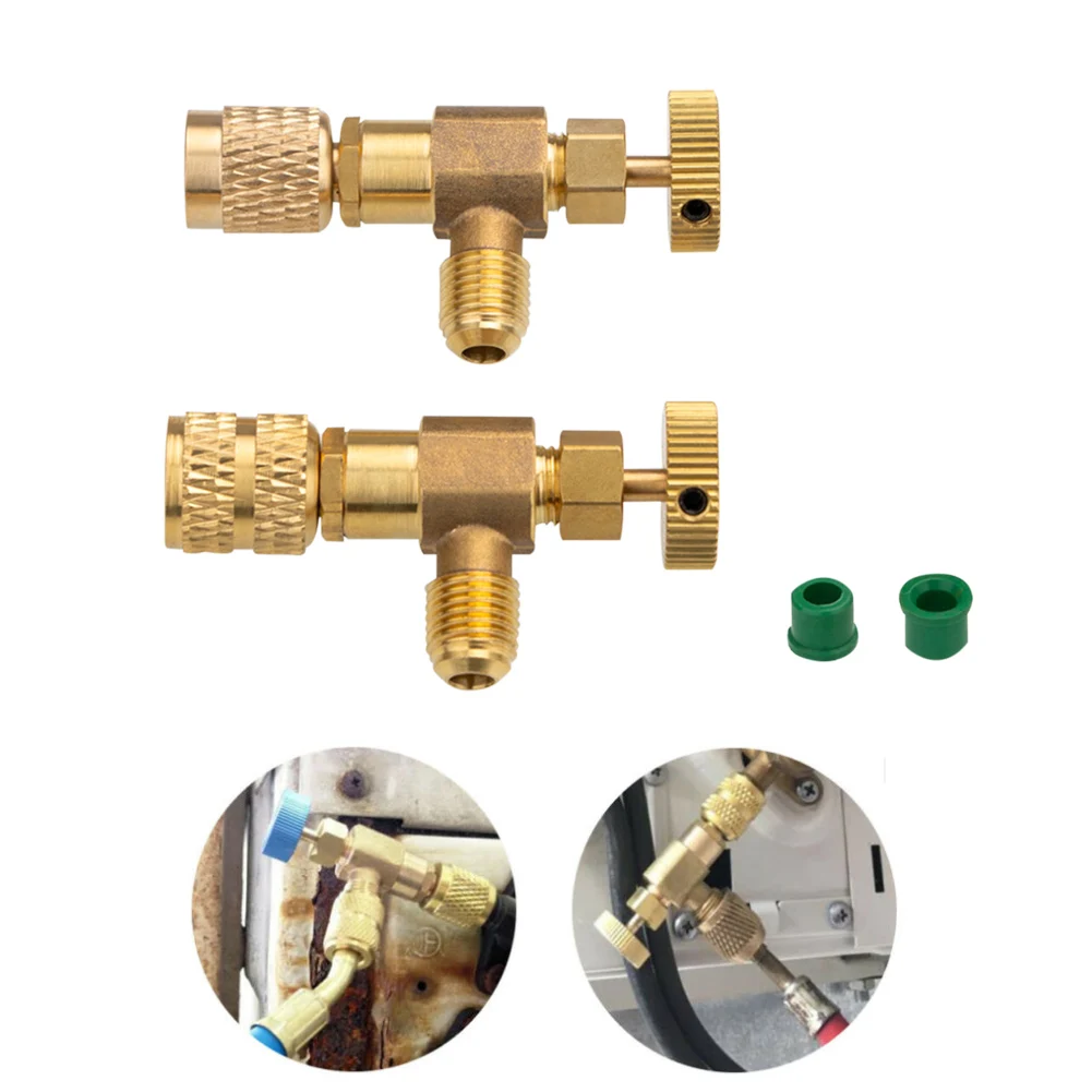 Air Conditioner Manifold R22 R410A Refrigerant Charging Valve 1/4“ Air Conditioning Refrigerant Safety Adapter for R22 R410A
Air Conditioner Manifold R22 R410A Refrigerant Charging Valve 1/4“ Air Conditioning Refrigerant Safety Adapter for R22 R410A