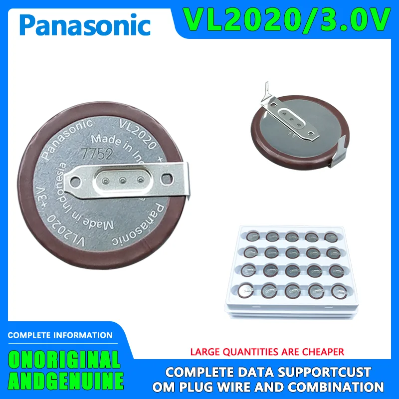 

Panasonic VL2020 Old BMW E90 Mini Key Remote Control 3V Rechargeable Battery ML2020 180 degrees