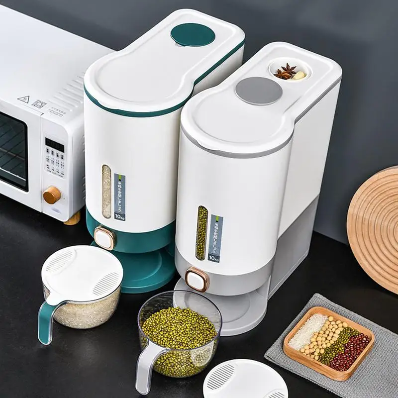 5kg/10kg Kitchen Rice Bucket Sealed Rice Dispensers Large Capacity Grain Storage Jars Press Type Cereal Dispensers
5kg/10kg Kitchen Rice Bucket Sealed Rice Dispensers Large Capacity Grain Storage Jars Press Type Cereal Dispensers