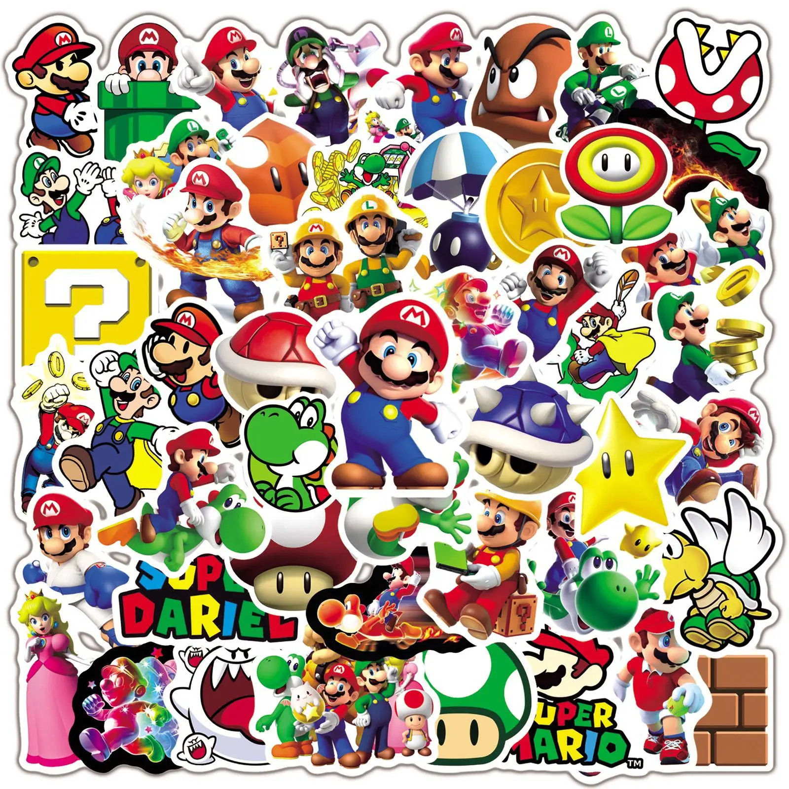 50pcs Japan Game Super Mario Stickers For Car Laptop Phone Stationery Decal Waterproof Graffiti Super Luigi Sticker Kids Toy
50pcs Japan Game Super Mario Stickers For Car Laptop Phone Stationery Decal Waterproof Graffiti Super Luigi Sticker Kids Toy