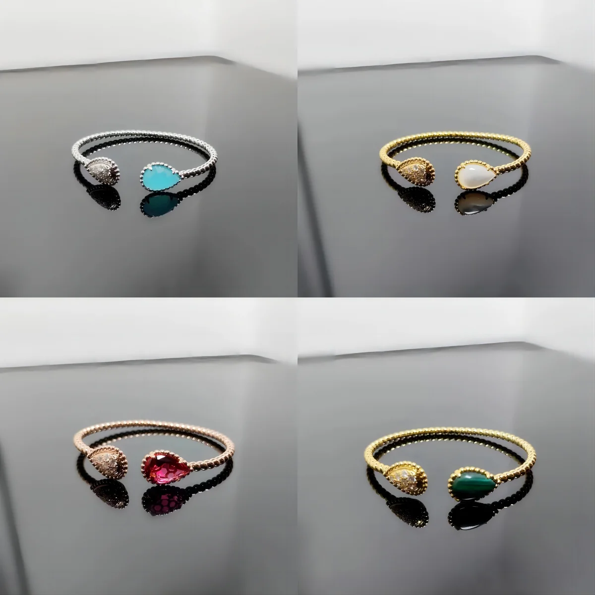 French luxury fashion brand jewelry Serpent Boh è me series heart-shaped sapphire bracelet, suitable for women to wear
French luxury fashion brand jewelry Serpent Boh è me series heart-shaped sapphire bracelet, suitable for women to wear