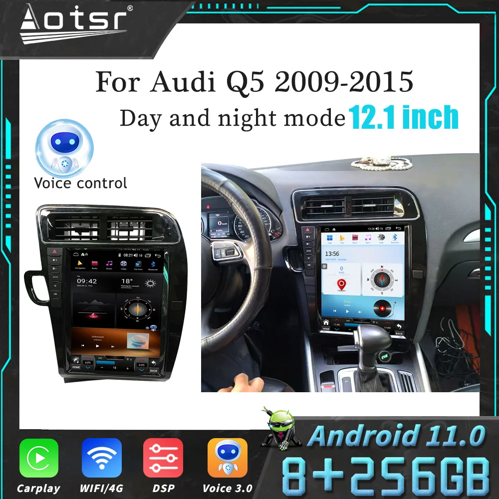 Android12 Telsa Screen 256G For Audi Q5 2009-2015 Car Radio GPS Multimedia Player Audio Autostereo Navigation Head Unit Carplay
Android12 Telsa Screen 256G For Audi Q5 2009-2015 Car Radio GPS Multimedia Player Audio Autostereo Navigation Head Unit Carplay
