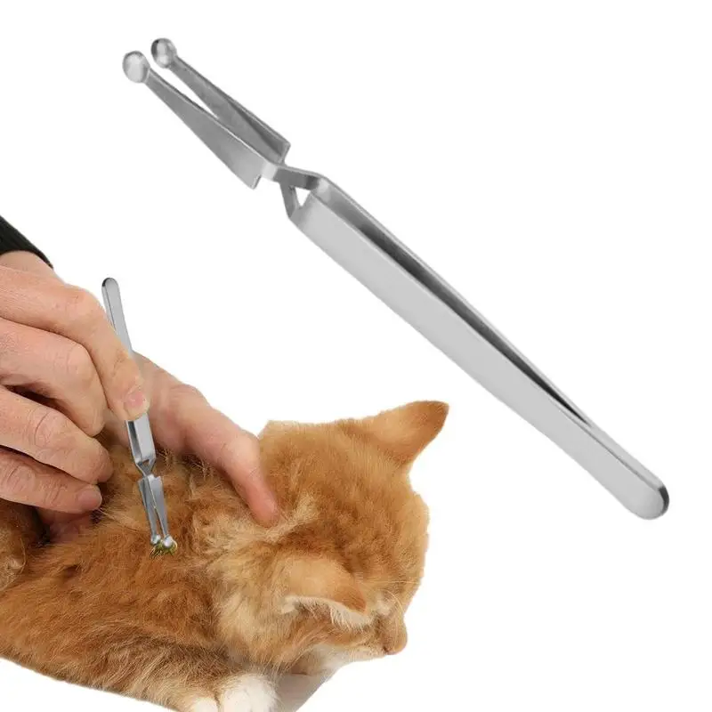 

Tick Remover Tool Portable Cat Flea Remover Hook Stainless Steel Dog Tick Remover Tweezer Tick Pull Pet Grooming Accessories