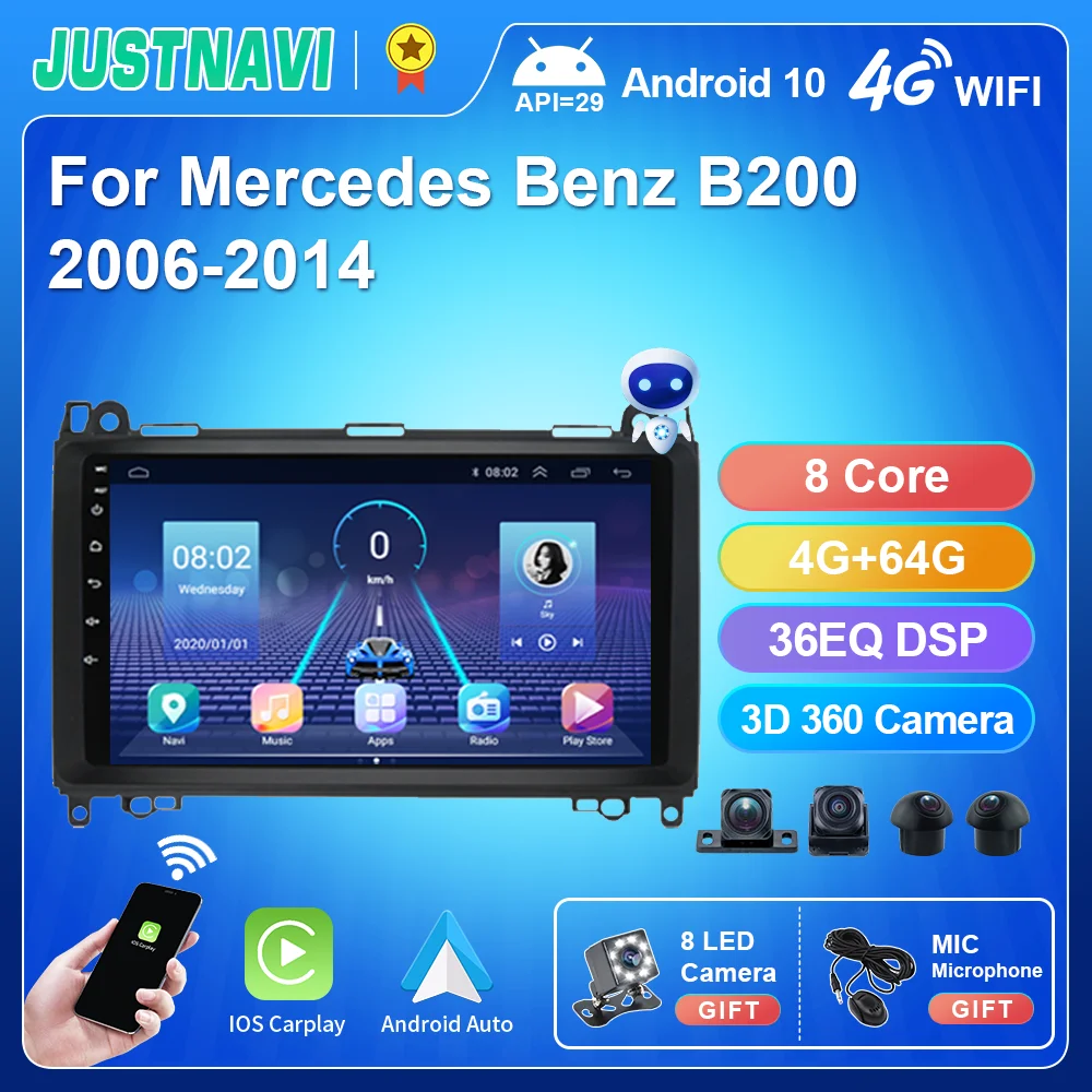 Автомобильная магнитола JUSTNAVI для Mercedes Benz B200 Sprinter W906 W639 ABClass W169 W245, стерео, мультимедийный плеер, видео, GPS, No 2din DVD
Автомобильная магнитола JUSTNAVI для Mercedes Benz B200 Sprinter W906 W639 ABClass W169 W245, стерео, мультимедийный плеер, видео, GPS, No 2din DVD