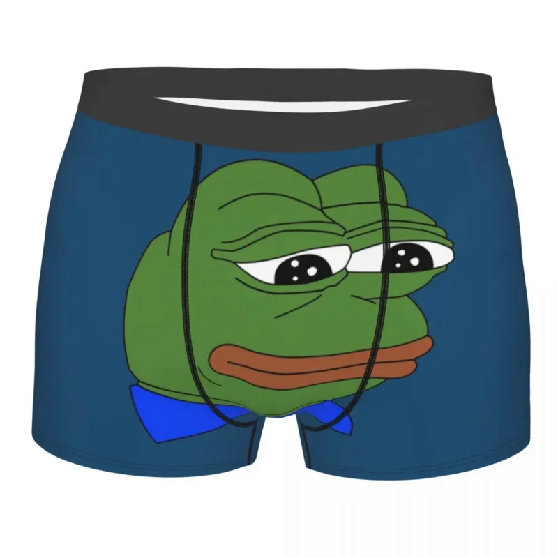

Pepe Sad Frog Meme Boxer Shorts For Men Sexy 3D Print Underwear Panties Briefs Stretch Underpants