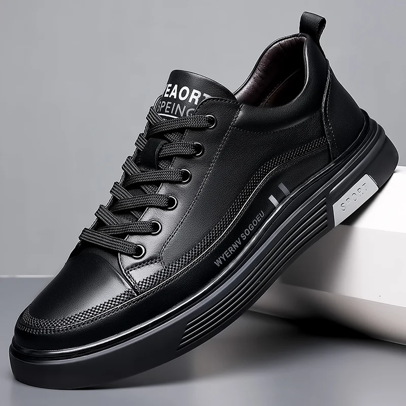 Men Sneakers White Black Luxury Leather Casual Shoes High Quality Comfortable Running Sports Tennis Shoes for Men Free Shipping
Men Sneakers White Black Luxury Leather Casual Shoes High Quality Comfortable Running Sports Tennis Shoes for Men Free Shipping