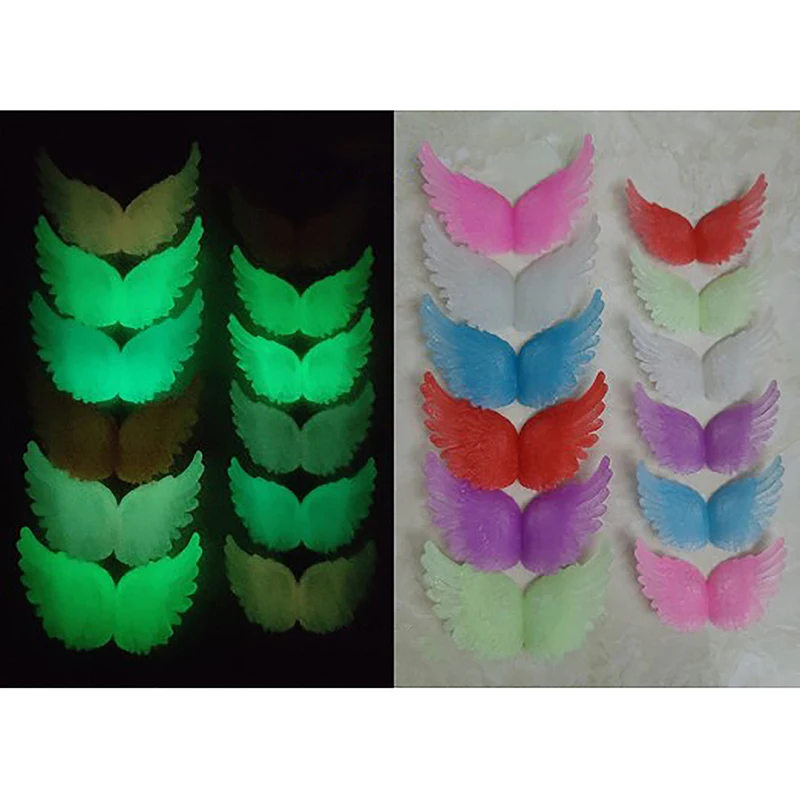 6Pcs Glow-in-the-dark Angel Wings Christmas craft accessories Cake decorated wings Doll House decor
6Pcs Glow-in-the-dark Angel Wings Christmas craft accessories Cake decorated wings Doll House decor