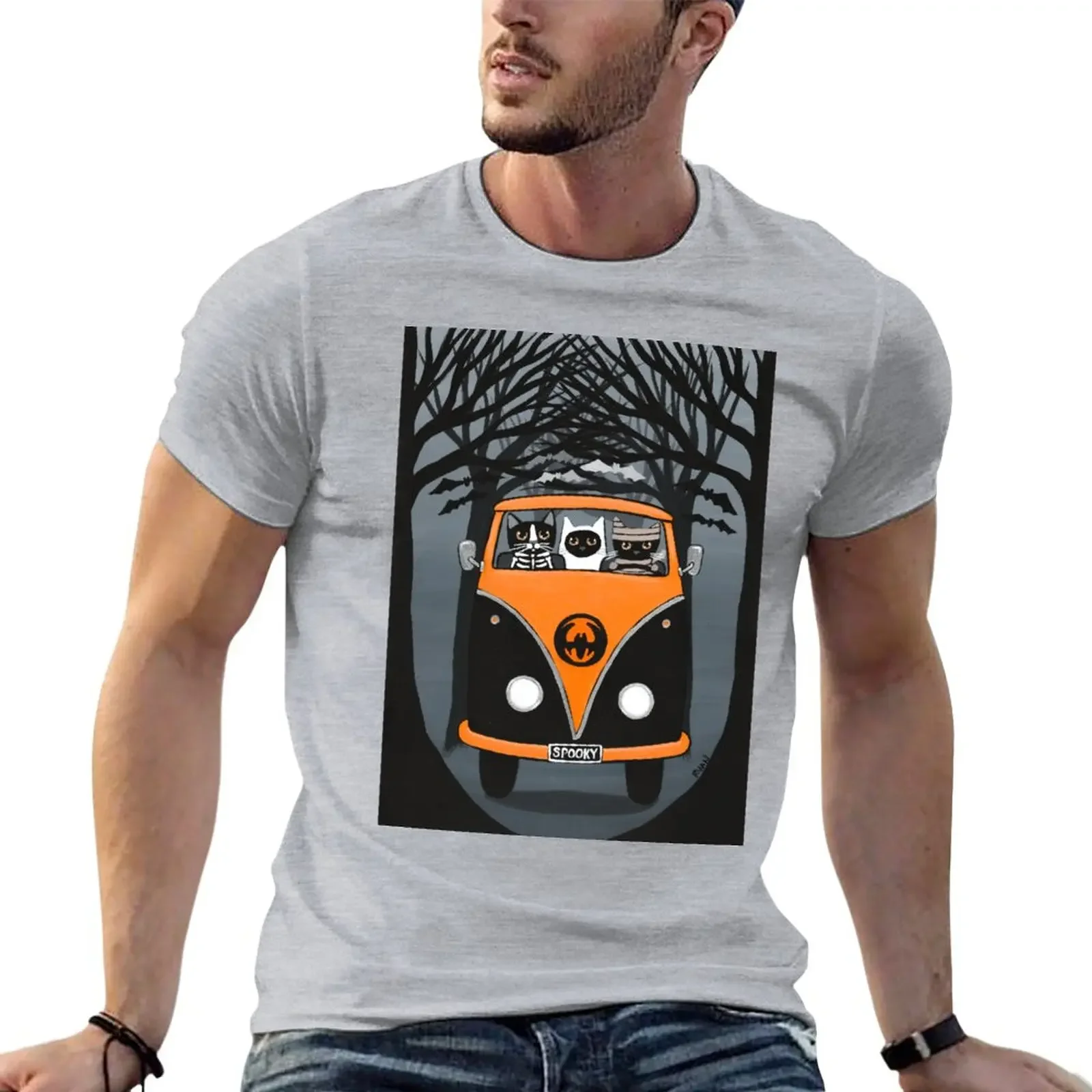 

A Spooky Drive to the Halloween Party T-Shirt korean fashion customs new edition mens clothes