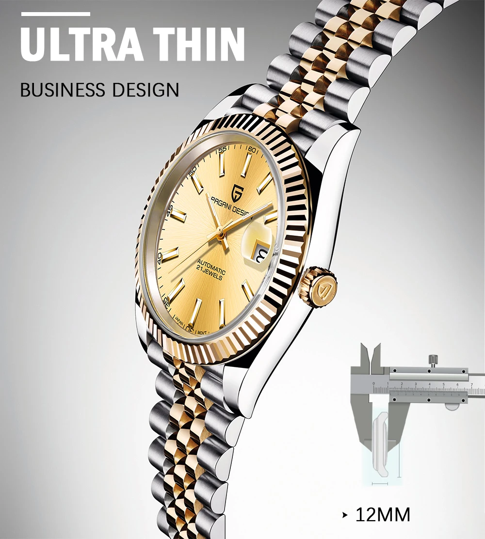 PAGANI DESIGN Man Automatic Watch Top Brand Luxury Mechanical Watch Stainless Steel 100M Waterproof Watch Men Clock Reloj Hombre PAGANI DESIGN Man Automatic Watch Top Brand Luxury Mechanical Watch Stainless Steel 100M Waterproof Watch Men Clock Reloj Hombre