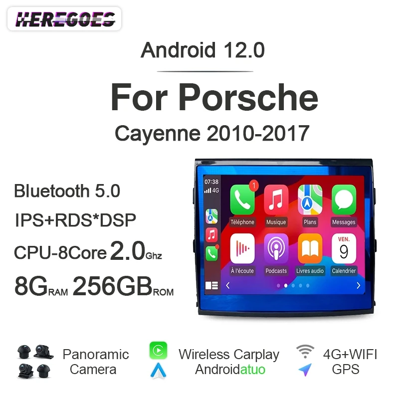 CarPlay IPS Auto Android 12 8G+256GB Car Radio GPS Player Navigation Bluetooth autoradio Wifi For Porsche Cayenne 2010 2011-2017
CarPlay IPS Auto Android 12 8G+256GB Car Radio GPS Player Navigation Bluetooth autoradio Wifi For Porsche Cayenne 2010 2011-2017