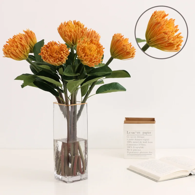 Single Branch Simulated Emperor Chrysanthemum Party Room Home Soft Decoration Prop Vase Wholesale Plastic Needle Mat Flower
Single Branch Simulated Emperor Chrysanthemum Party Room Home Soft Decoration Prop Vase Wholesale Plastic Needle Mat Flower