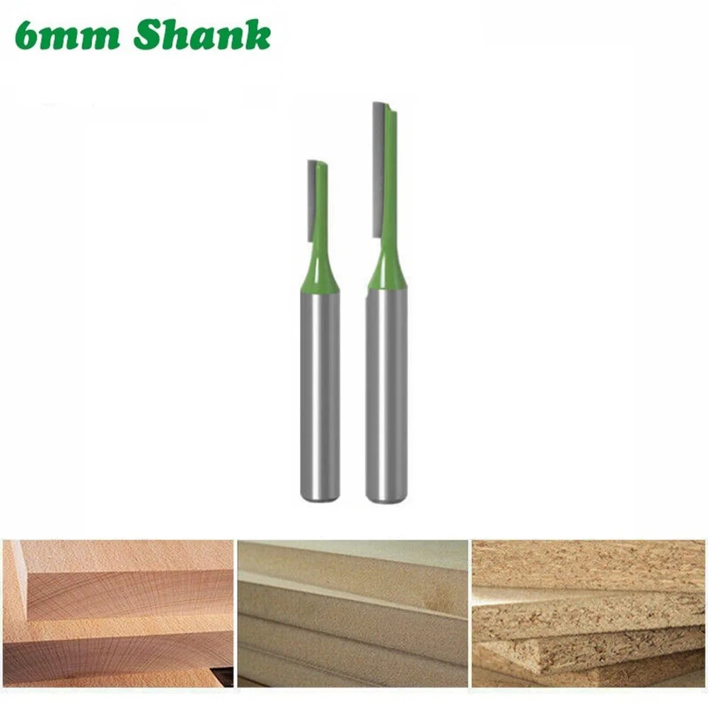 2pcs 6mm Shank Router Bit Single Flute Straight Bit Milling Cutter For Wood Tungsten Carbide Router Bit Woodworking Tool
2pcs 6mm Shank Router Bit Single Flute Straight Bit Milling Cutter For Wood Tungsten Carbide Router Bit Woodworking Tool