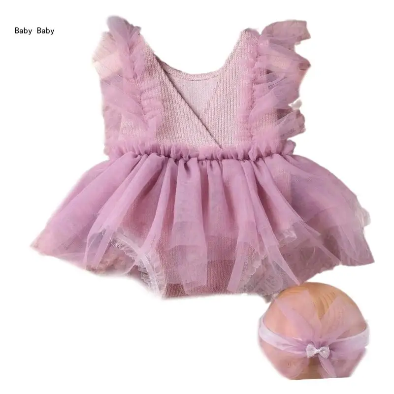 Baby Photography Props Lace Dress Jumpsuit Bowknot Hairband Newborn Photo Props Photoshoot Headband Infant Photo Outfit Q81A
Baby Photography Props Lace Dress Jumpsuit Bowknot Hairband Newborn Photo Props Photoshoot Headband Infant Photo Outfit Q81A