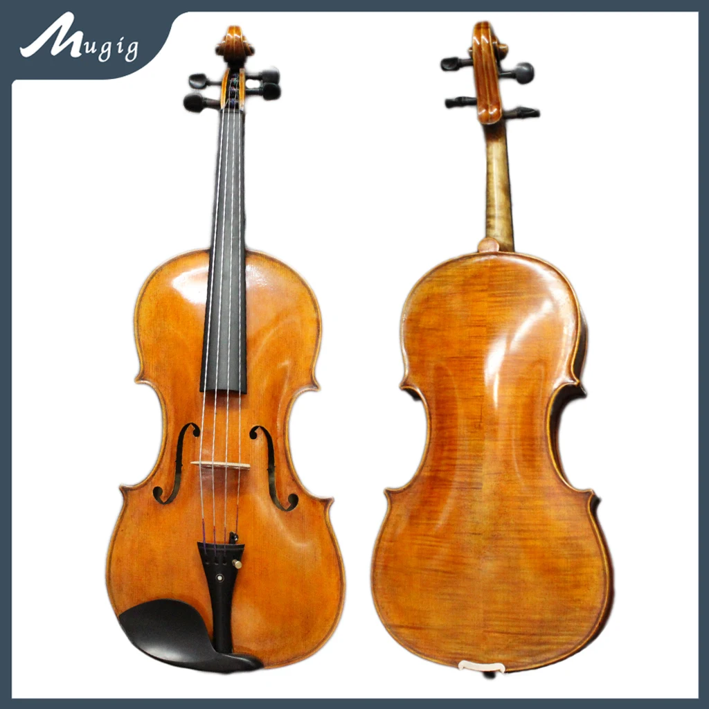 

Advanced Great Sounding Violin Guarneri del Gesu 1743 Copy Cannone Violin Flamed Back 바이올린 كمان Violon Violino IPE Bow Case SET