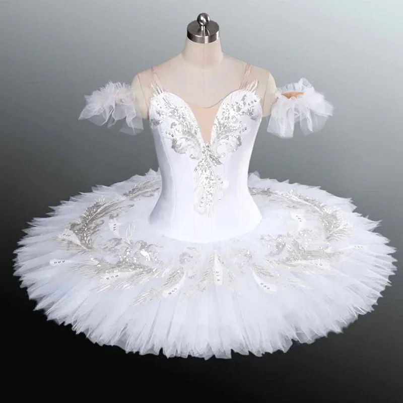 

Romantic Professional Ballet Tutu White Swan Lake girl and Women Ballerina Party Dance Costumes Ballet Tutu Balett Dress Girl