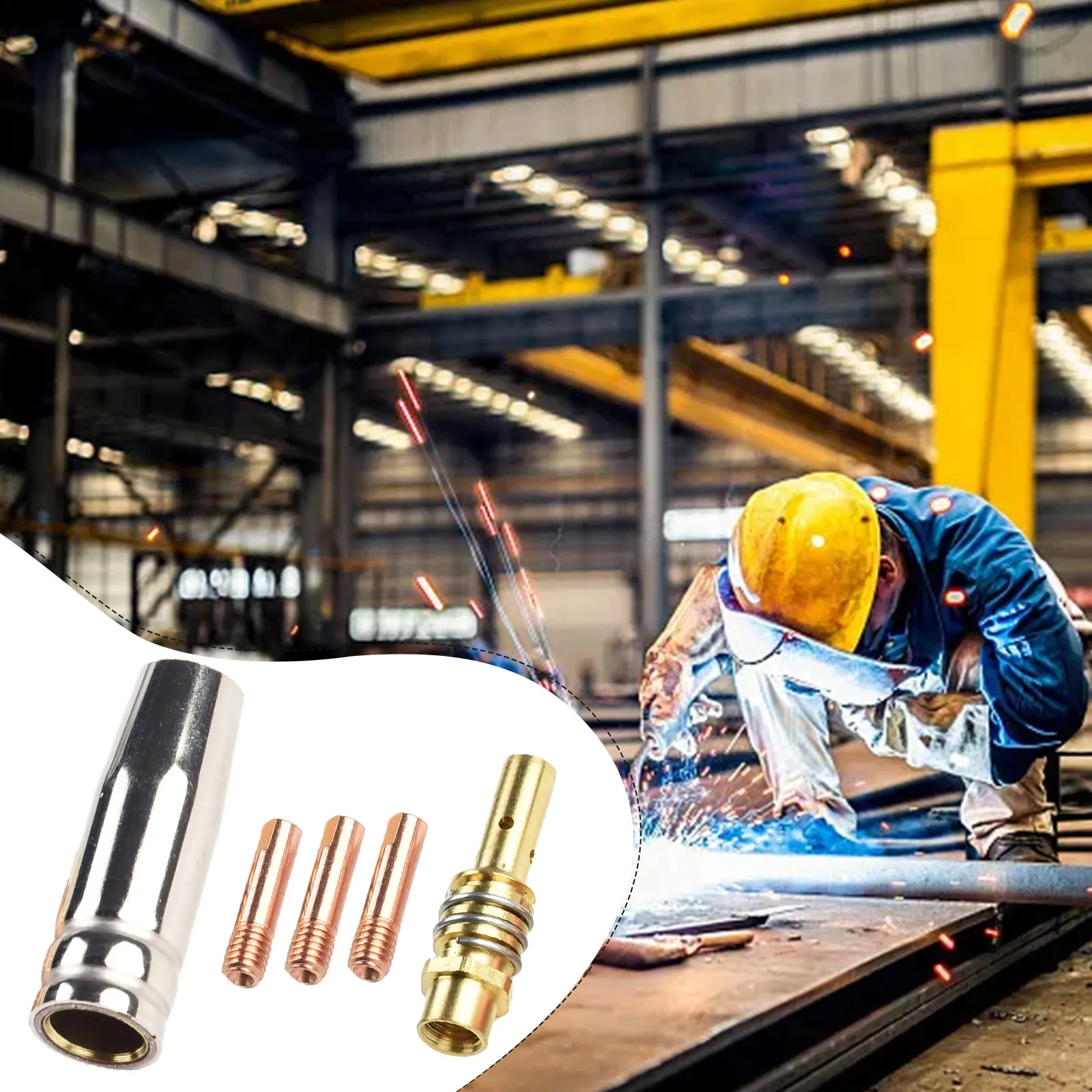 Mig Contact Tip Consumables 5PCS MIG Welding MB15 15AK Contact Tip 0.8/1.0/1.2mm Guard Nozzle Tip Holder Welding Parts
Mig Contact Tip Consumables 5PCS MIG Welding MB15 15AK Contact Tip 0.8/1.0/1.2mm Guard Nozzle Tip Holder Welding Parts