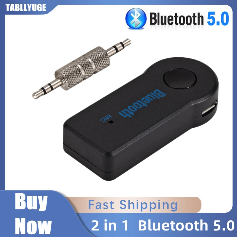 2 in 1 Wireless Bluetooth 5.0 Transceiver Adapter 3.5mm Car Music Audio AUX A2dp Car Bluetooth Receiver For Headphone Handsfree
2 in 1 Wireless Bluetooth 5.0 Transceiver Adapter 3.5mm Car Music Audio AUX A2dp Car Bluetooth Receiver For Headphone Handsfree