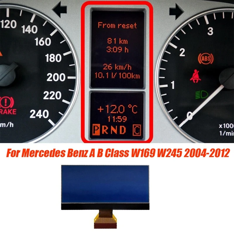 Автомобильный кластер инструментов, ЖК-дисплей, аксессуары для Mercedes Benz A B Class W169 W245 2004-2012, спидометр, экран приборной панели
Автомобильный кластер инструментов, ЖК-дисплей, аксессуары для Mercedes Benz A B Class W169 W245 2004-2012, спидометр, экран приборной панели