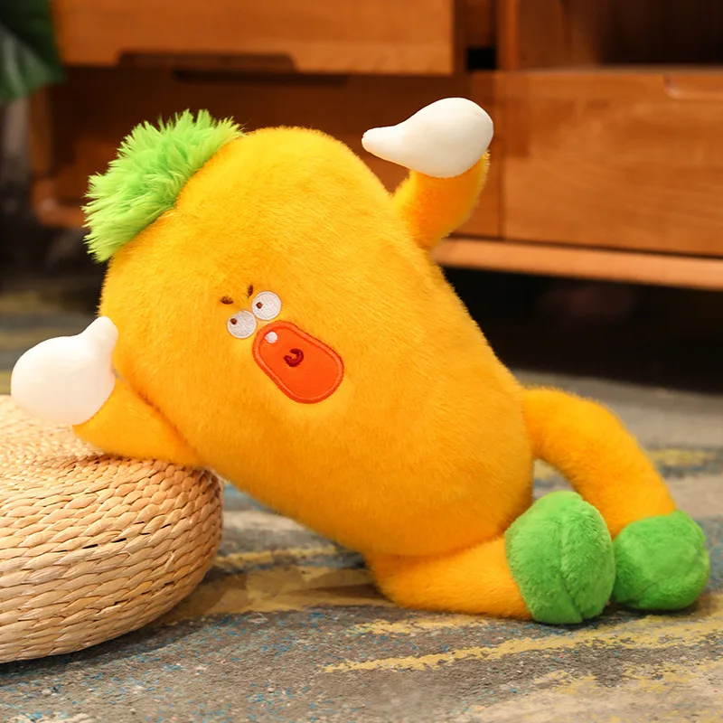 

30cm Carrot And Corn Plush Toys PP Cotton Funny Lovely Small Size Pillow Doll Home Furniture Decoration For Girl Christmas Gifts