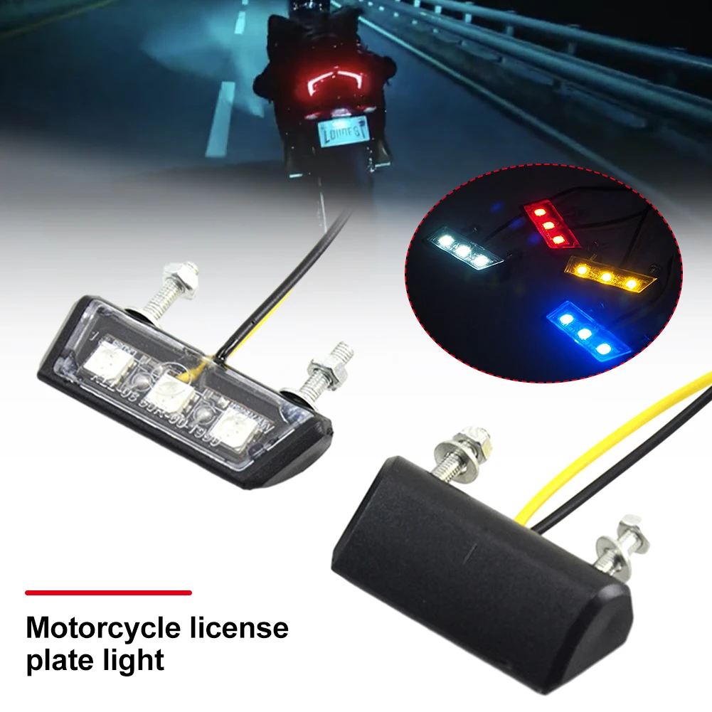 Motorcycle tail light modified universal rear tail light LED license plate light 12V
Motorcycle tail light modified universal rear tail light LED license plate light 12V