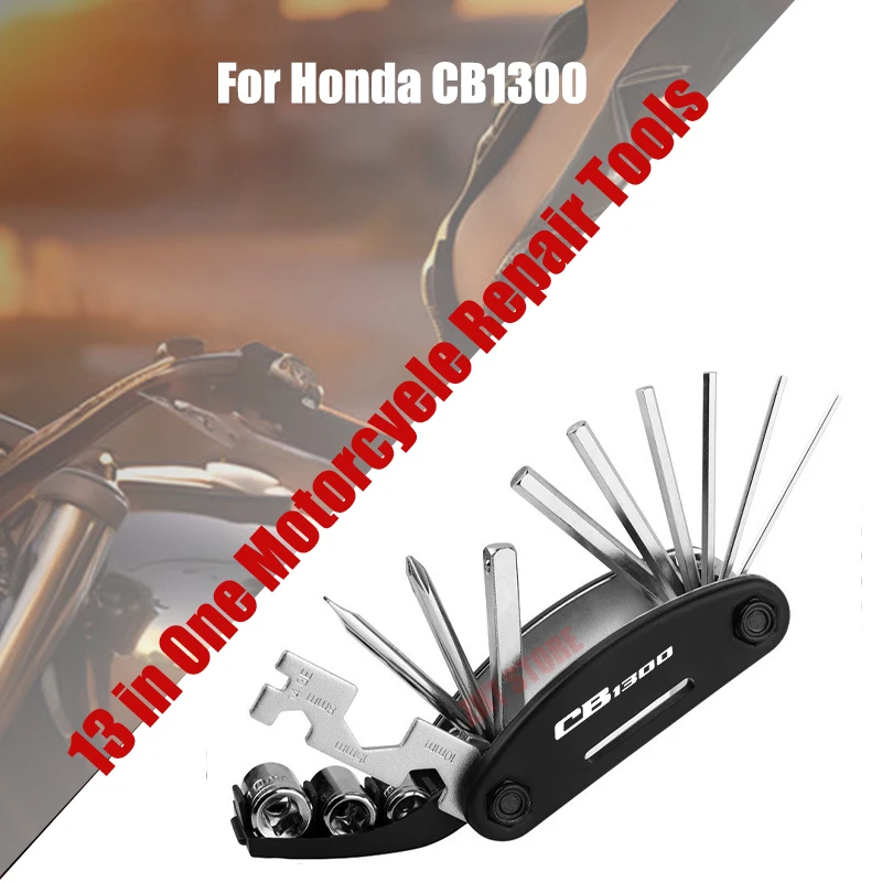 

For Honda CB1300 13 in 1 Bike Bicycle Multi Repair Tool Set Kit Hex Spoke Cycle Screwdriver Tool Wrench Mountain Cycle Tool Sets