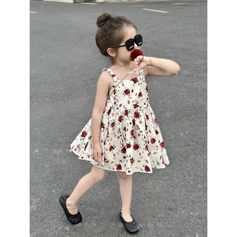 Girls Dress Summer New Retro Vacation Style Strap Vest Dress Children One Piece Dropshipping
Girls Dress Summer New Retro Vacation Style Strap Vest Dress Children One Piece Dropshipping