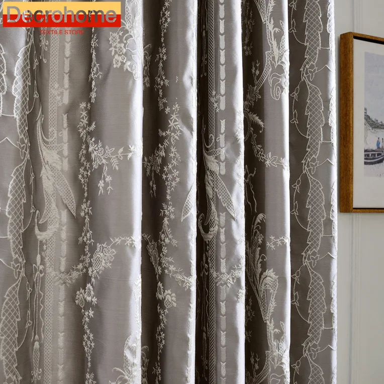 Chinese Silver Gray High-precision Jacquard Thickened Blackout Curtains for Living Room Bedroom French Window Finished Product
Chinese Silver Gray High-precision Jacquard Thickened Blackout Curtains for Living Room Bedroom French Window Finished Product