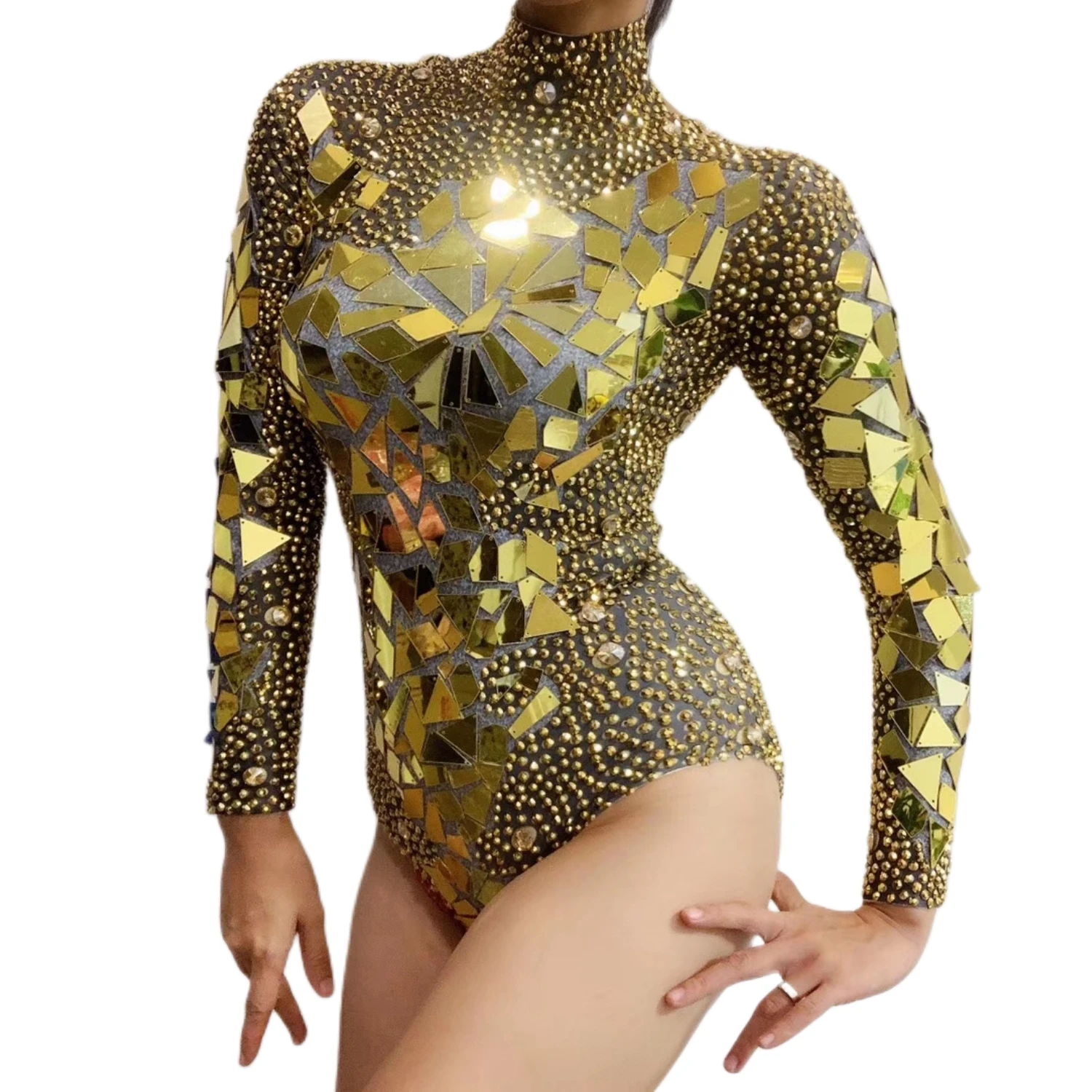 Sparkly Rhinestones Sequins Mirror Bodysuit Jazz Dance Unitard Stage Costume Women Sexy Club Party Jumpsuits Performance Wear
Sparkly Rhinestones Sequins Mirror Bodysuit Jazz Dance Unitard Stage Costume Women Sexy Club Party Jumpsuits Performance Wear