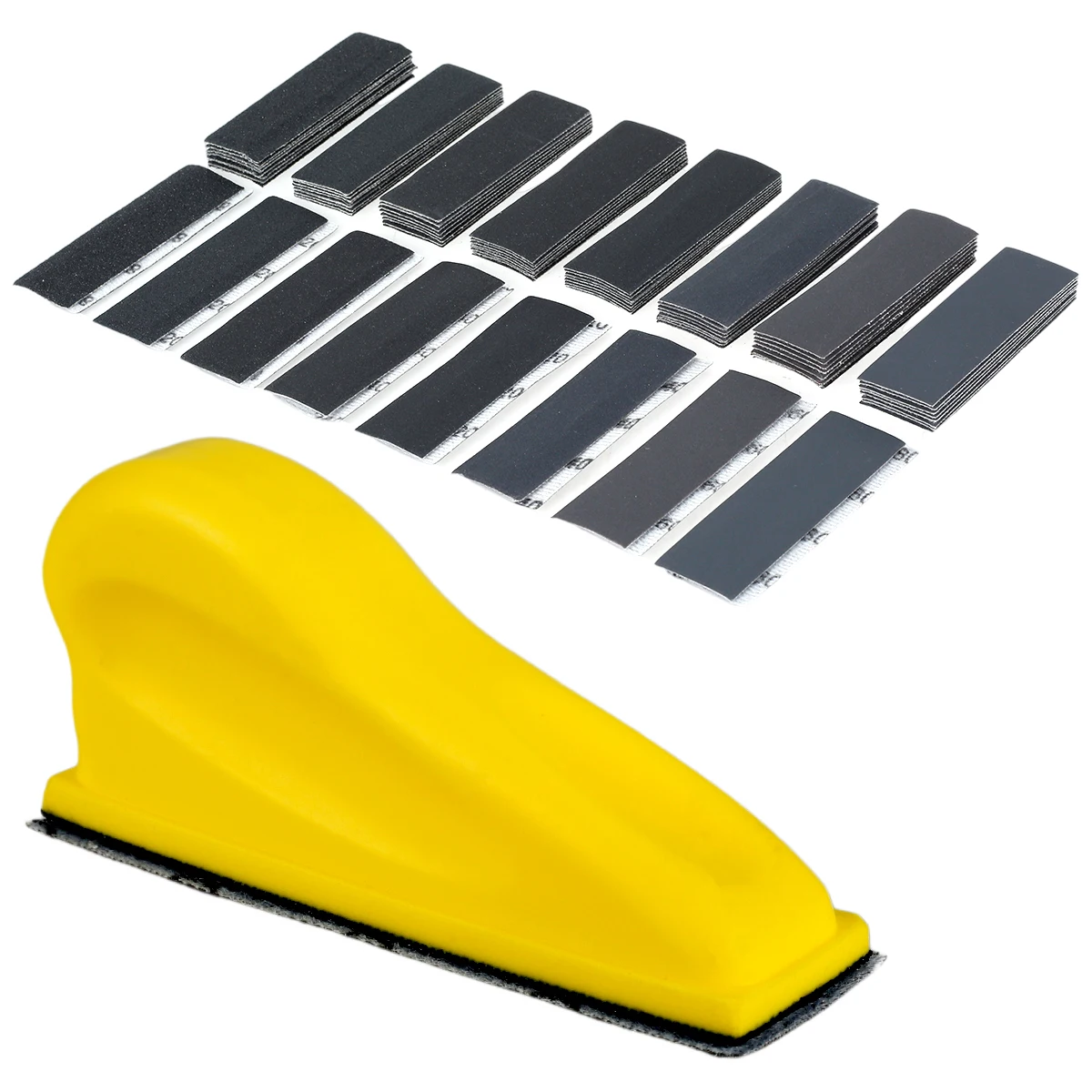 80Pcs Micro Sander Kit 3.5 x 1" Mini Detail Hand Sanding Tool Wet Dry Sandpaper 80 to 800 Grit Sandpaper for Small Projects
80Pcs Micro Sander Kit 3.5 x 1" Mini Detail Hand Sanding Tool Wet Dry Sandpaper 80 to 800 Grit Sandpaper for Small Projects
