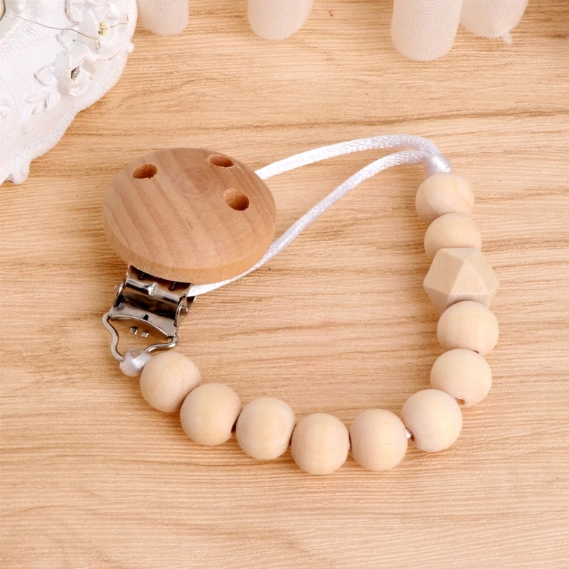 Baby Infant Toddler Pacifier Soother Nipple Wooden Chain Clip Holder DIY Natural Wood Baby Pacifier Clip
Baby Infant Toddler Pacifier Soother Nipple Wooden Chain Clip Holder DIY Natural Wood Baby Pacifier Clip