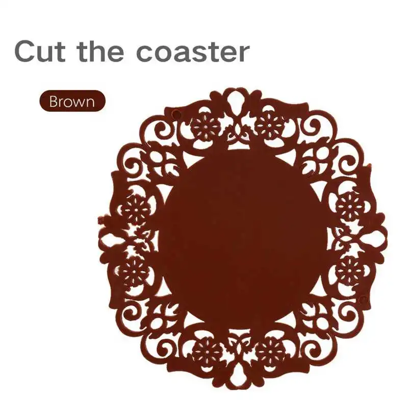 Silicone Lace Cup Mat Silicone Coaster Anti-slip Coffee Tea Mats Pad Lace Flower Hollow Doilies Table Placemat Kitchen Accesso 
Silicone Lace Cup Mat Silicone Coaster Anti-slip Coffee Tea Mats Pad Lace Flower Hollow Doilies Table Placemat Kitchen Accesso