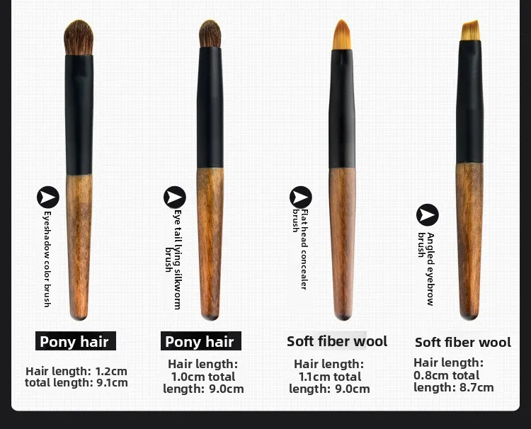 8 Pcs Mini Soft Wooden Makeup Brush Set - Powder,Stippling,Eyeshadow,Blush,Highlighter,Contour,Blending Brushes 42 S6dcbd4cd9a1649589cbe40611a705cdfO
