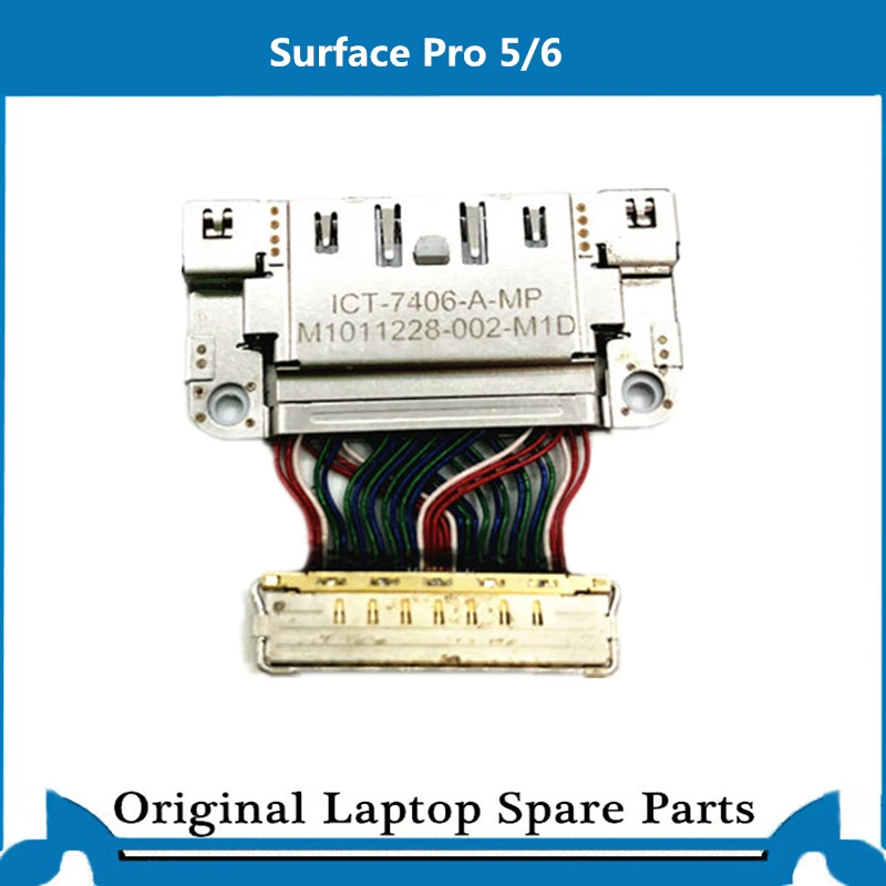 Original For Microsoft Surface Pro 3 4 5 6 7 1631 1724 1796 USB Charge Port Book Charger Dock Flex Cable 1514 1601 Original For Microsoft Surface Pro 3 4 5 6 7 1631 1724 1796 USB Charge Port Book Charger Dock Flex Cable 1514 1601