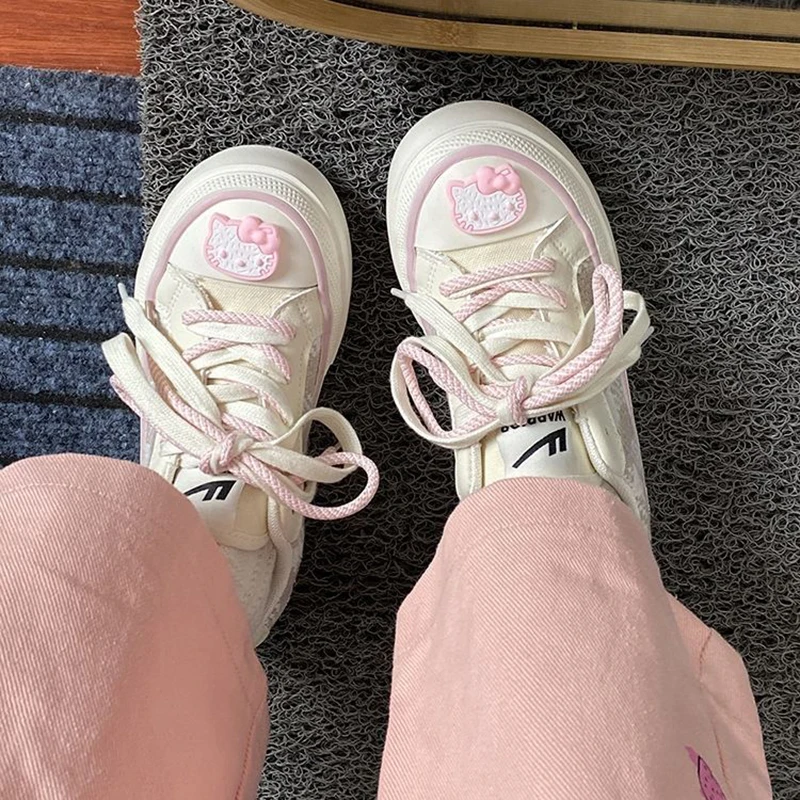 Original Hello Kitty Sneakers Cartoon Warrior Sanrio Low-Top Canvas Shoes Women's Ins Niche All-Match Pink Sneakers Couple Shoes
Original Hello Kitty Sneakers Cartoon Warrior Sanrio Low-Top Canvas Shoes Women's Ins Niche All-Match Pink Sneakers Couple Shoes