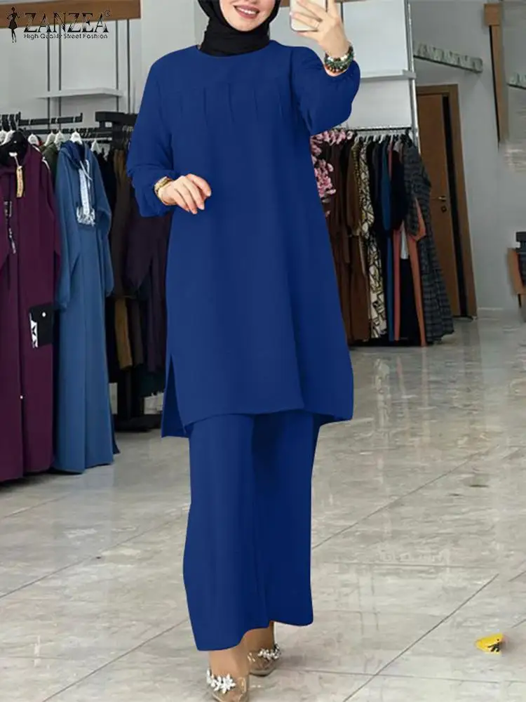 Turkey Abaya Hijab Pant Sets 2PCS 2023 ZANZEA Women Muslim Islamic Clothing Autumn Solid Dubai Ramadan Trousers Suits Outifits
Turkey Abaya Hijab Pant Sets 2PCS 2023 ZANZEA Women Muslim Islamic Clothing Autumn Solid Dubai Ramadan Trousers Suits Outifits