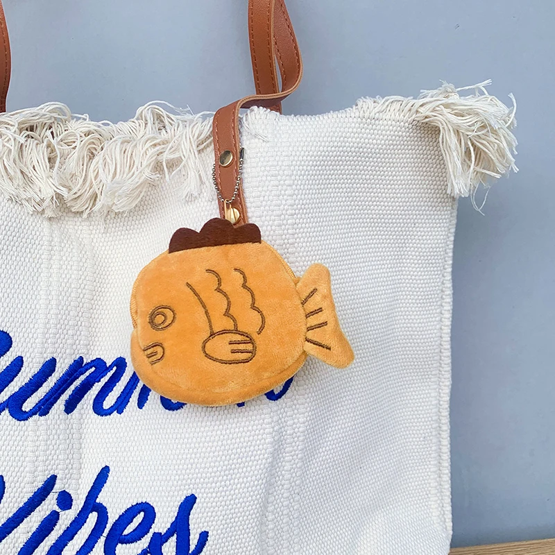 Cartoon Doll Keychains Women Cute Plush Keyring For Girls Gifts Creative Taiyaki Design Car Keychains Wholesale
Cartoon Doll Keychains Women Cute Plush Keyring For Girls Gifts Creative Taiyaki Design Car Keychains Wholesale