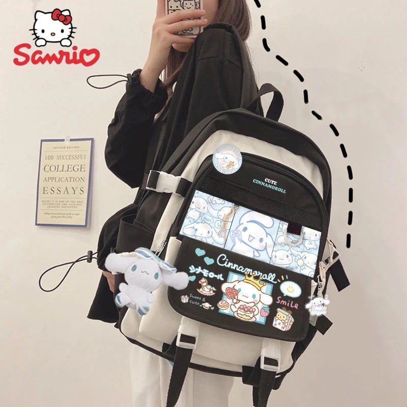 Новинка Sanrio, плюшевая игрушка, рюкзак в стиле Cinnamoroll для детей, школьный портфель для девочек и мальчиков черного и синего цвета, милый школьный портфель для студентов, большая сумка, компьютерные подарки
Новинка Sanrio, плюшевая игрушка, рюкзак в стиле Cinnamoroll для детей, школьный портфель для девочек и мальчиков черного и синего цвета, милый школьный портфель для студентов, большая сумка, компьютерные подарки