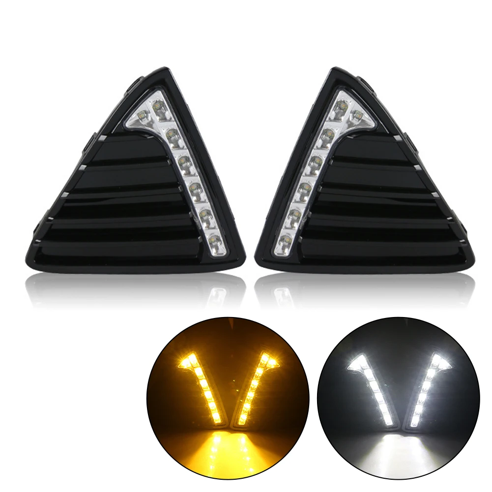 Pair LED Daytime Running Lights DRL Fog Lamp W/ Turn Signal For Ford Focus 2011-2014 Silver Accessories For Vehicles
Pair LED Daytime Running Lights DRL Fog Lamp W/ Turn Signal For Ford Focus 2011-2014 Silver Accessories For Vehicles